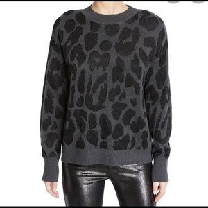 RtA Leopard Print Liam Sweater